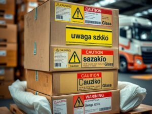 Jak skutecznie oznaczać kartony ze szkłem, by uniknąć uszkodzeń podczas transportu i magazynowania